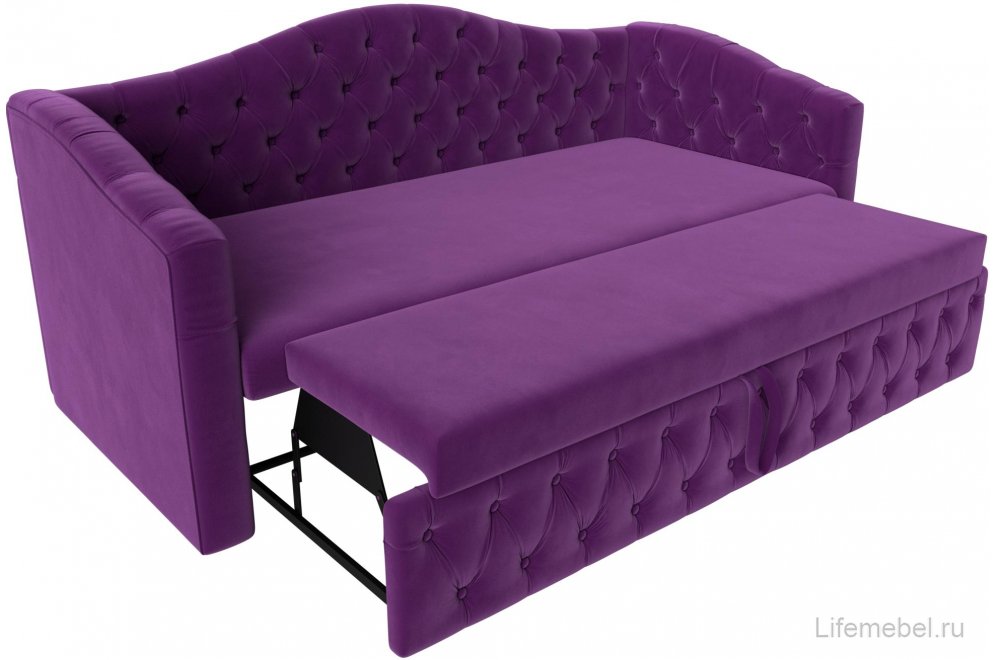 Диван Мечта фиолетовый микровельвет