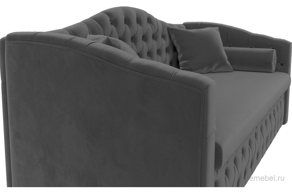 Диван Мечта серый велюр