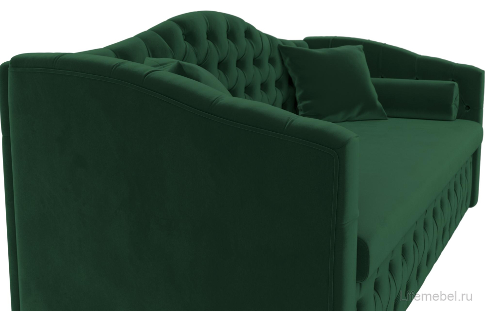 Диван Соната-Софт зеленый велюр