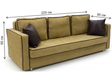 Диван Мекан велюр 090-08 morgan  coffe