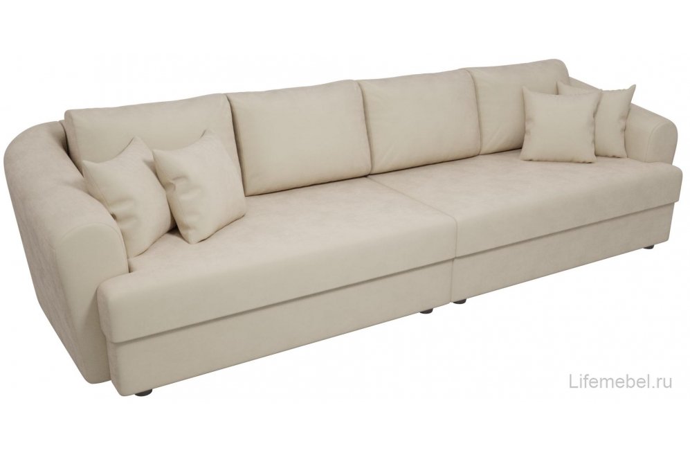 Диван Милтон флок бежевый