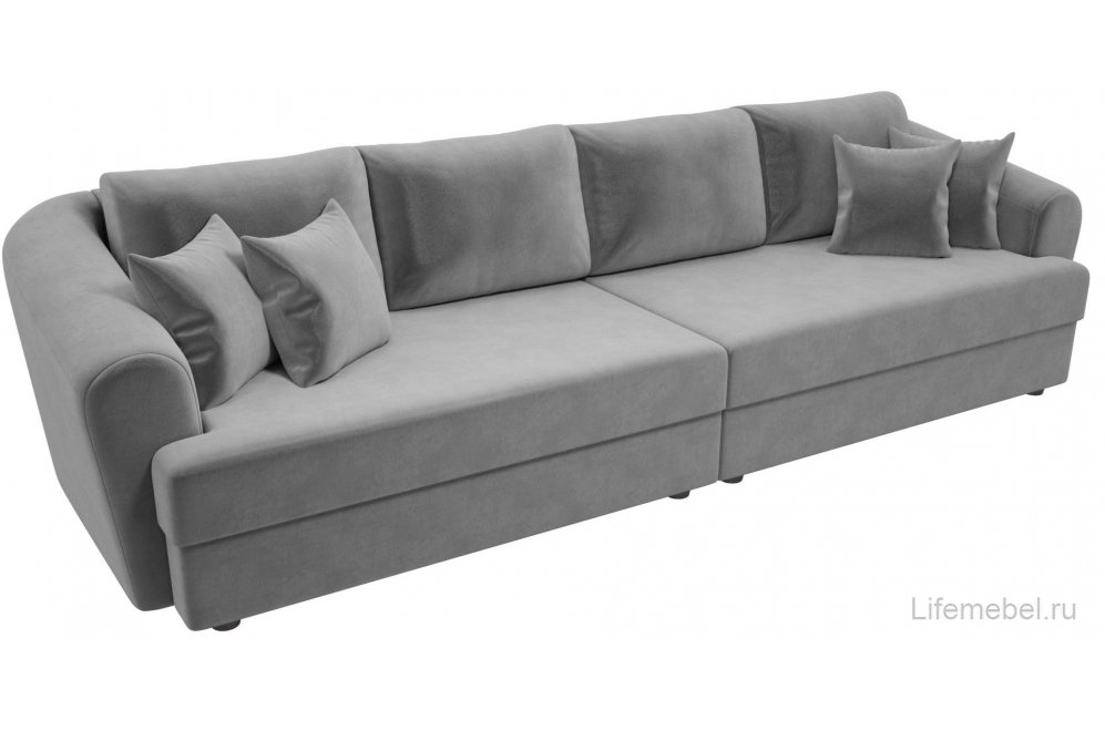 Диван Милтон флок серый