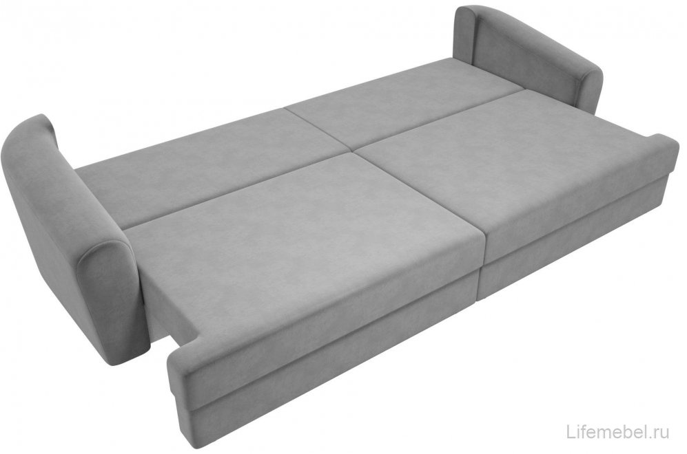 Диван Милтон флок серый