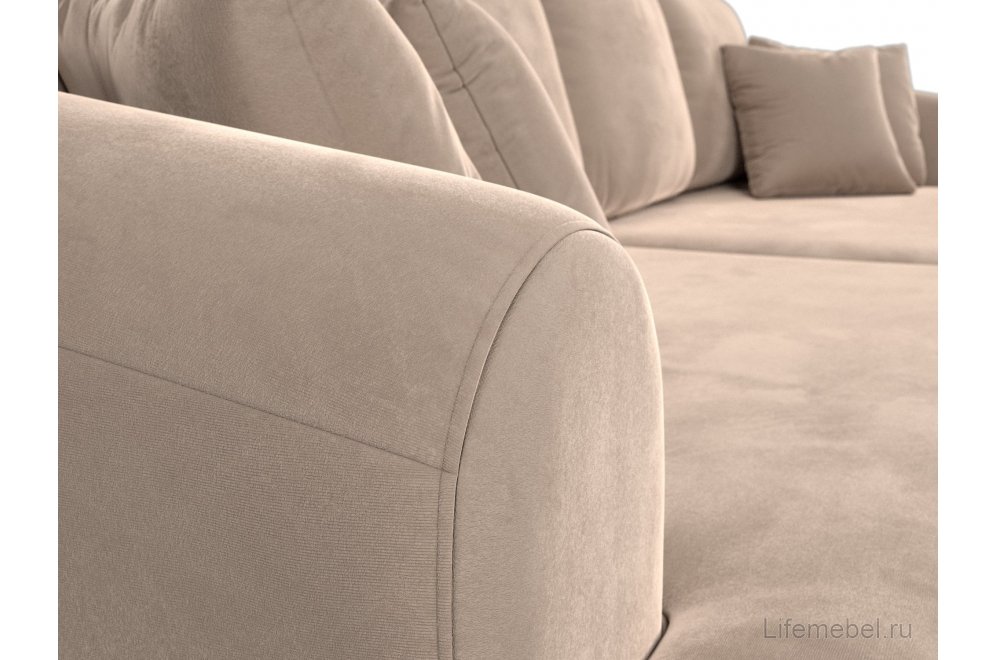 Диван Милтон велюр бежевый