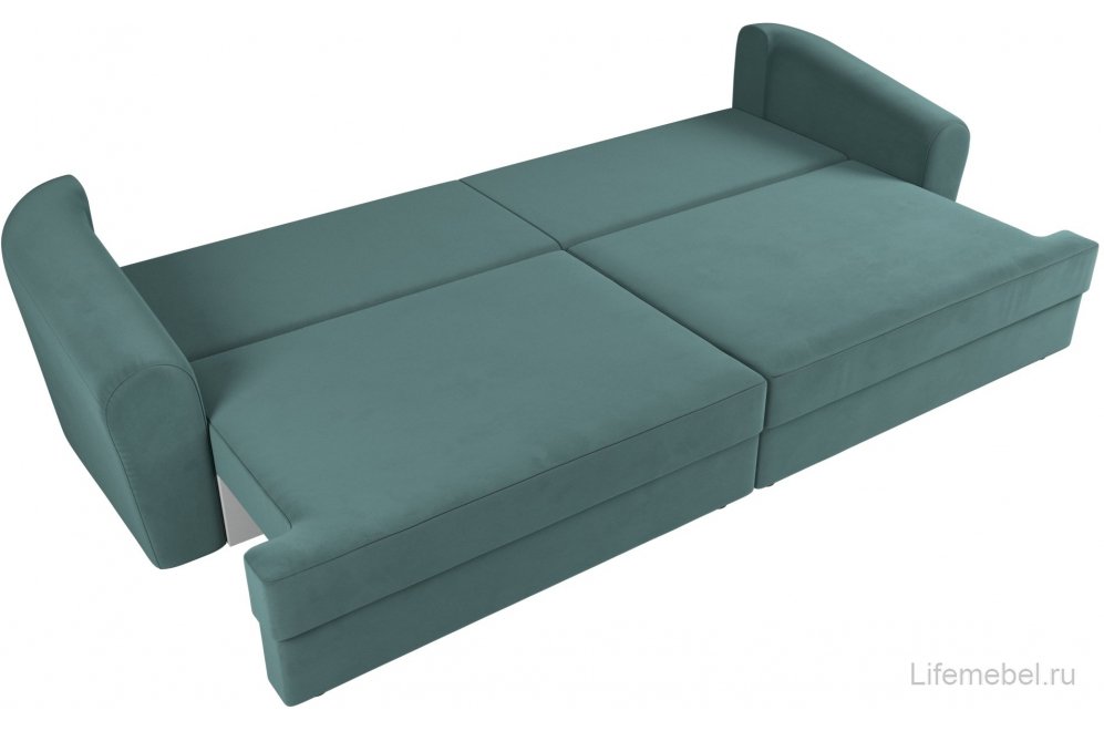 Диван Кристел велюр бирюза