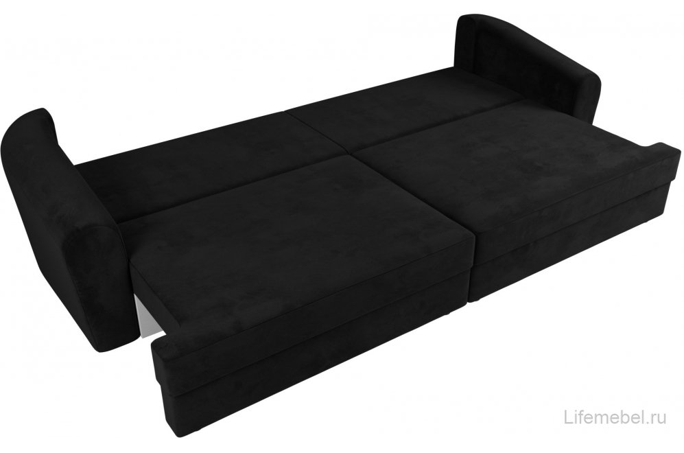 Диван Милтон велюр черный