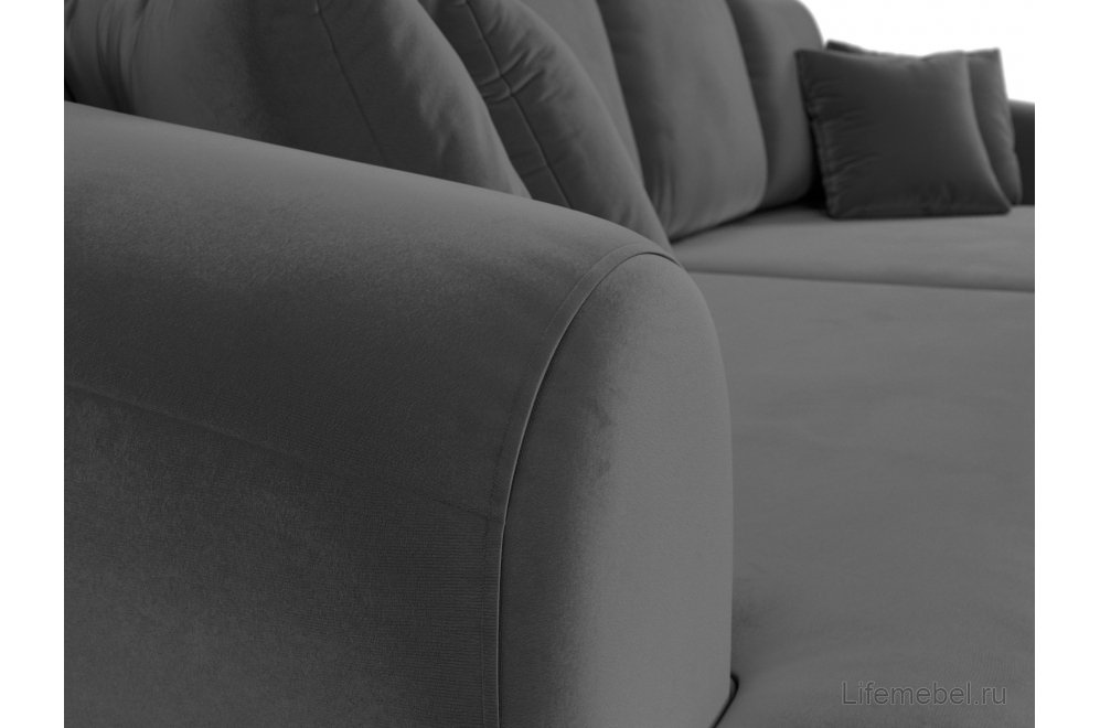 Диван Милтон велюр серый