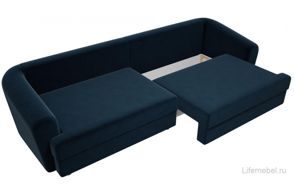 Диван Милтон велюр синий