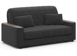 Диван Moon Family №018 120х200 ППУ велюр 74-136 графит / дуб галиано