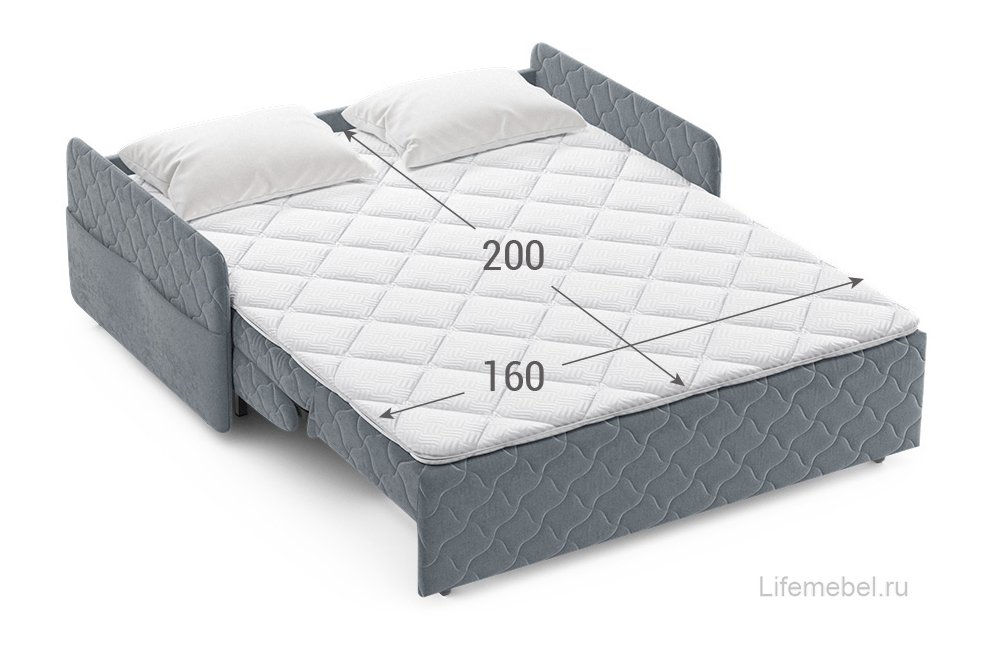 Диван Moon Family 119 160х200 НПБ розовый велюр 74-193