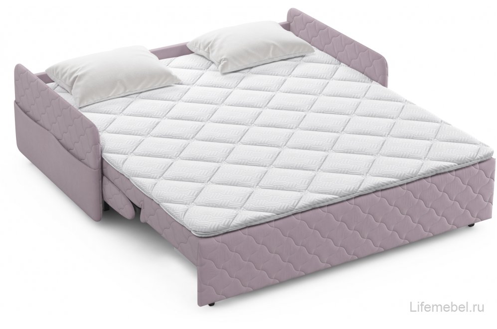Диван Moon Family 119 160х200 НПБ розовый велюр 74-193