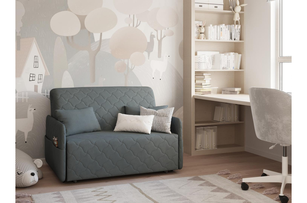 Диван Moon Family 119 / Н20 Lux v1+(2)65 v1 004872 велюр серый 74-4