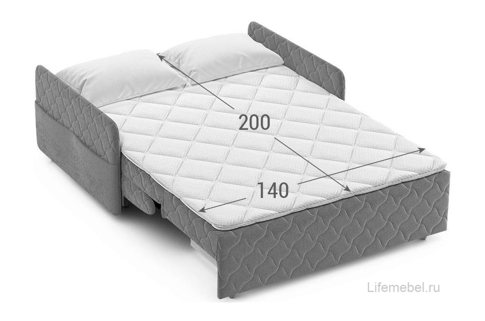 Диван Moon Family 119 / Н30 Lux v1+(2)65 v1 004882 велюр серый 74-4