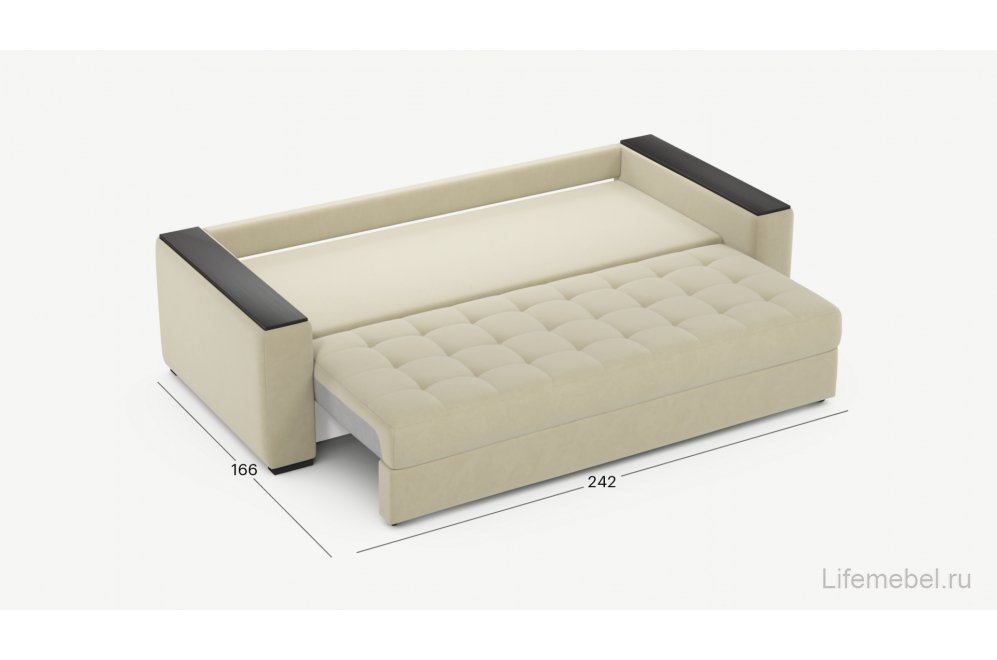 Диван Moon Family 127/А32 Lux MF006226 велюр кремовый 74-70