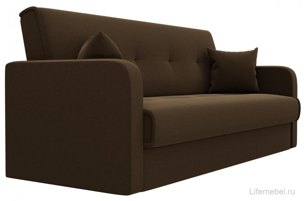Диван Альта-Софт микровельвет коричневый