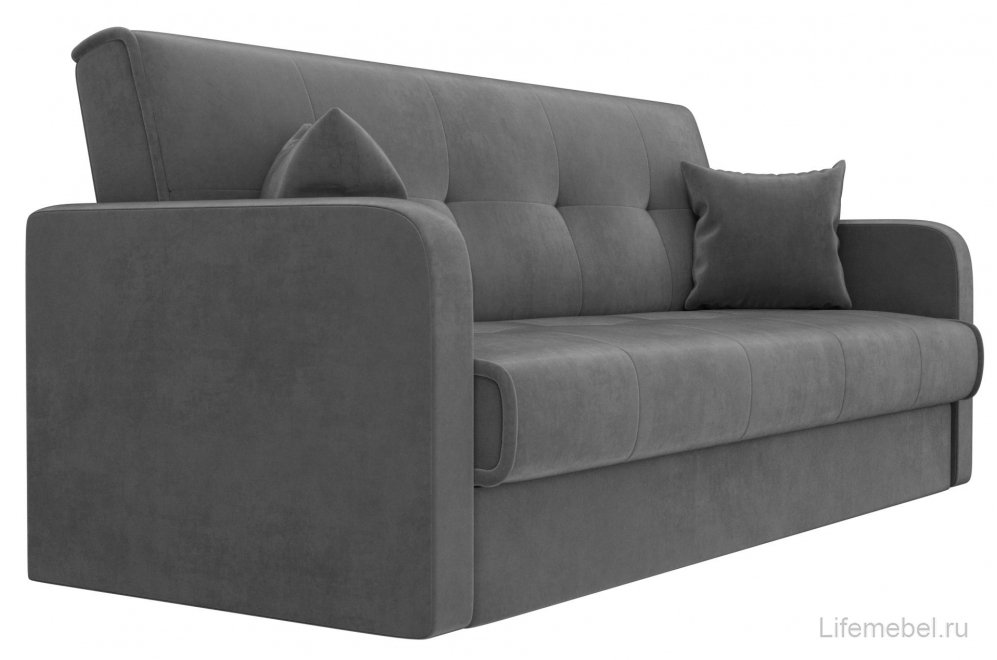Диван Альта-Софт велюр серый