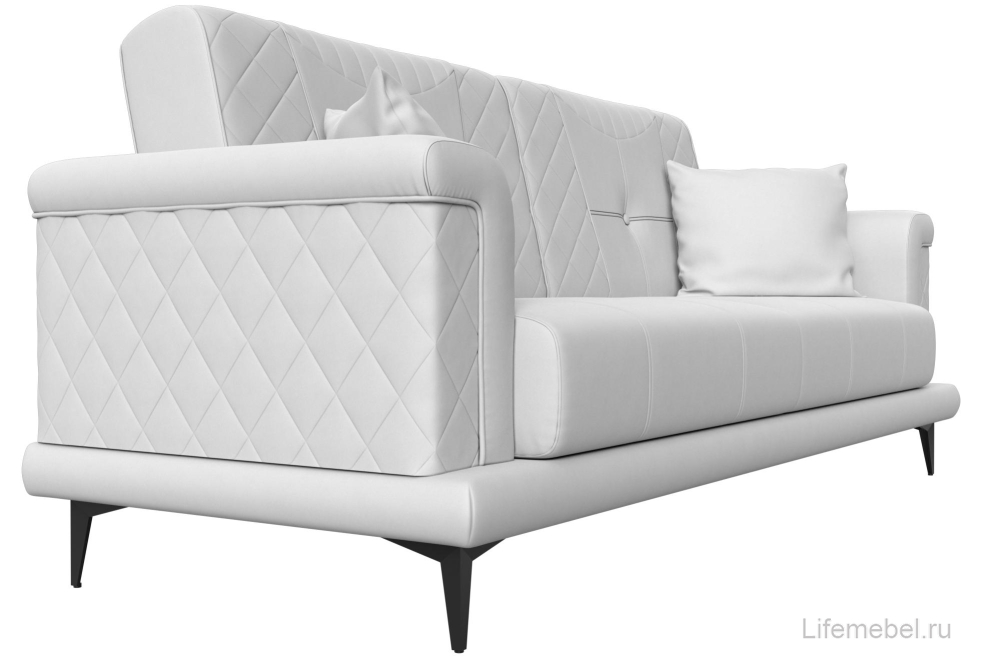 Диван Неаполь белая экокожа