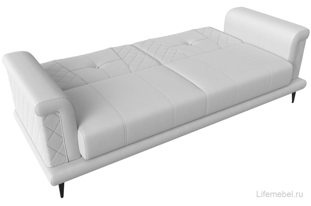 Диван Неаполь белая экокожа