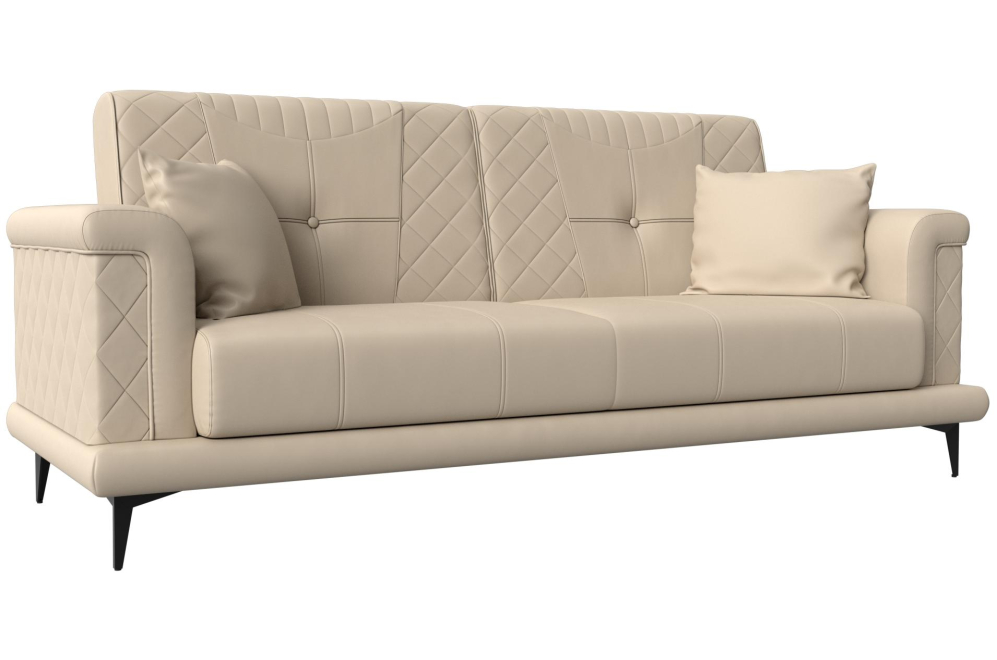 Диван Неаполь бежевая рогожка