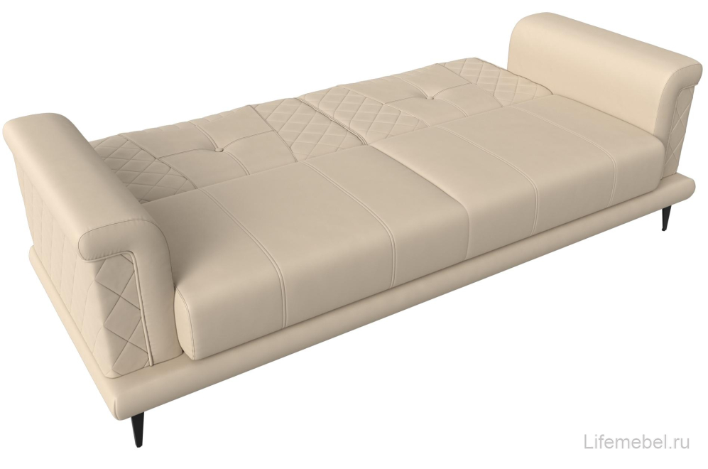 Диван Неаполь бежевая рогожка