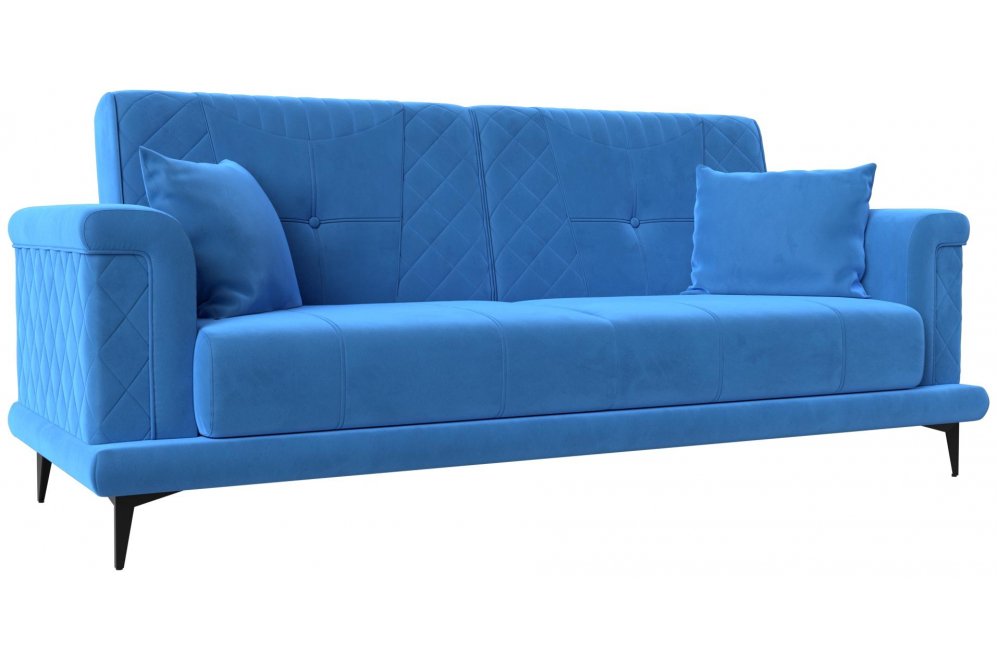 Диван Неаполь голубой велюр