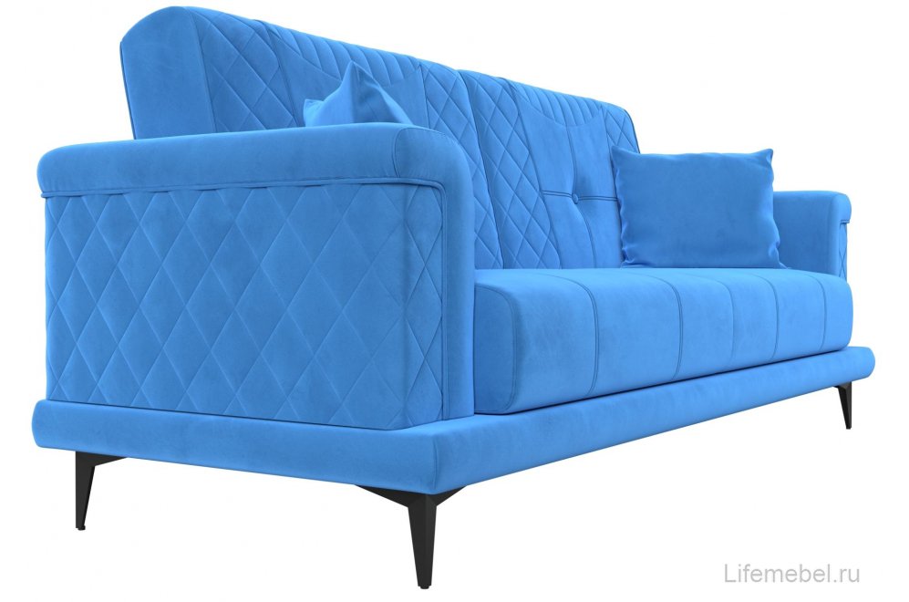 Диван Неаполь голубой велюр