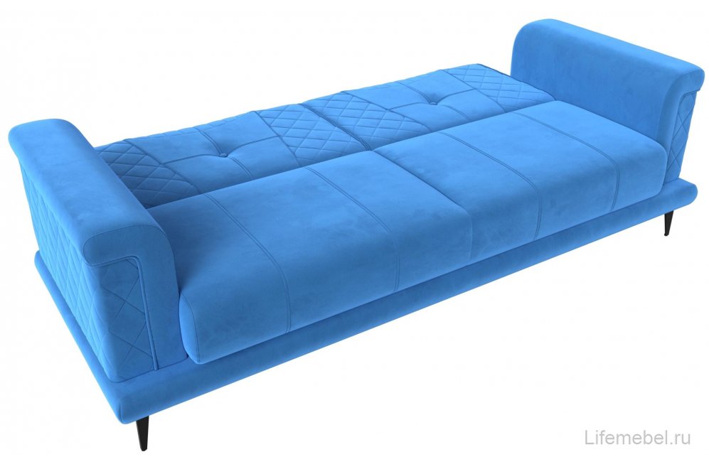 Диван Неаполь голубой велюр