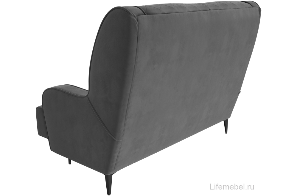 Диван Прайм-Нова серый велюр