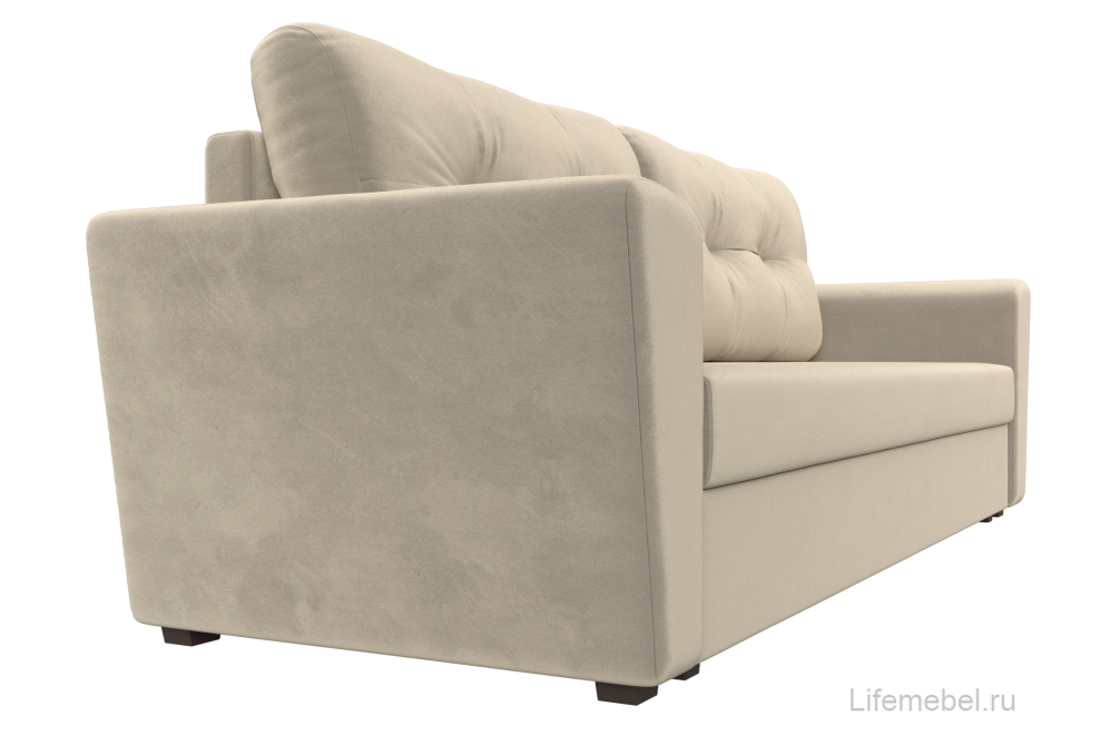 Диван Амстердам Лайт бежевый микровельвет