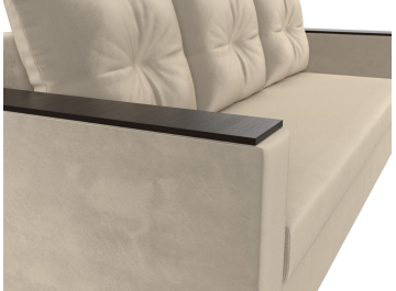 Диван-кровать Атланта без стола бежевый микровельвет