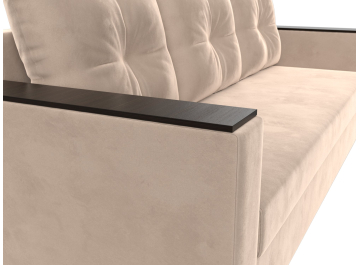 Диван-кровать Атланта без стола бежевый велюр