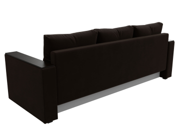 Диван-кровать Атланта без стола коричневый микровельвет