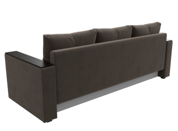 Диван-кровать Атланта без стола коричневый велюр