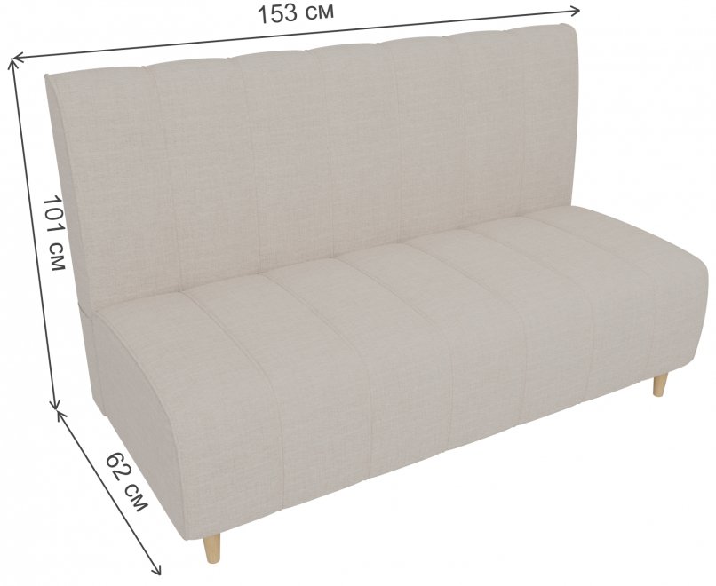 Диван Винтер рогожка бежевый