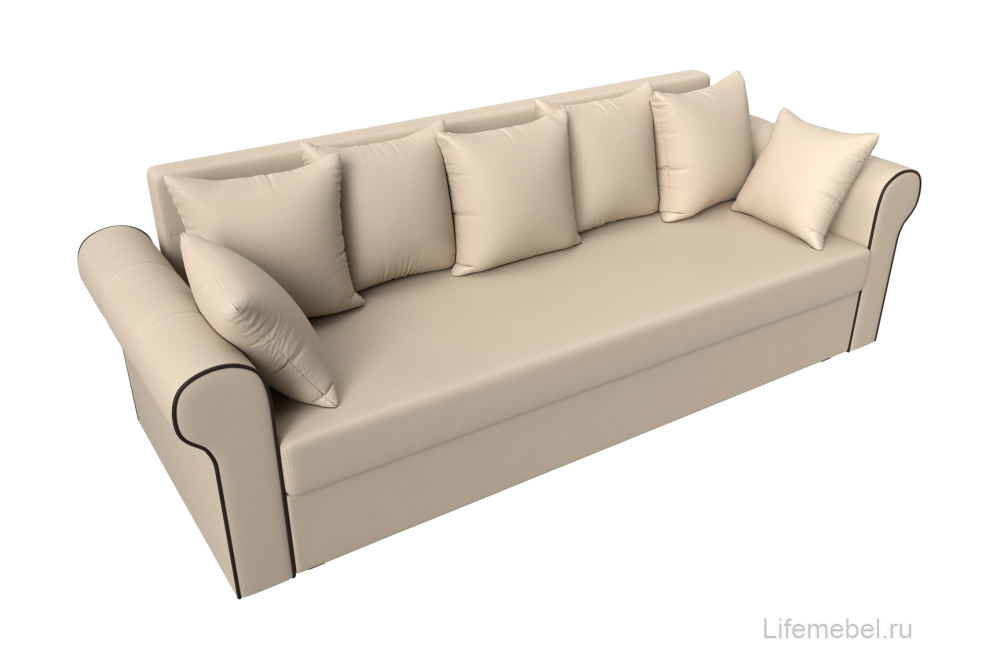 Диван Рейн бежевая экокожа