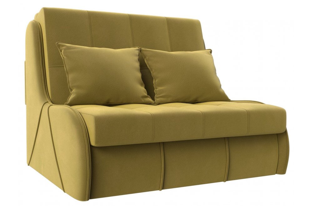 Диван Риттэр микровельвет желтый