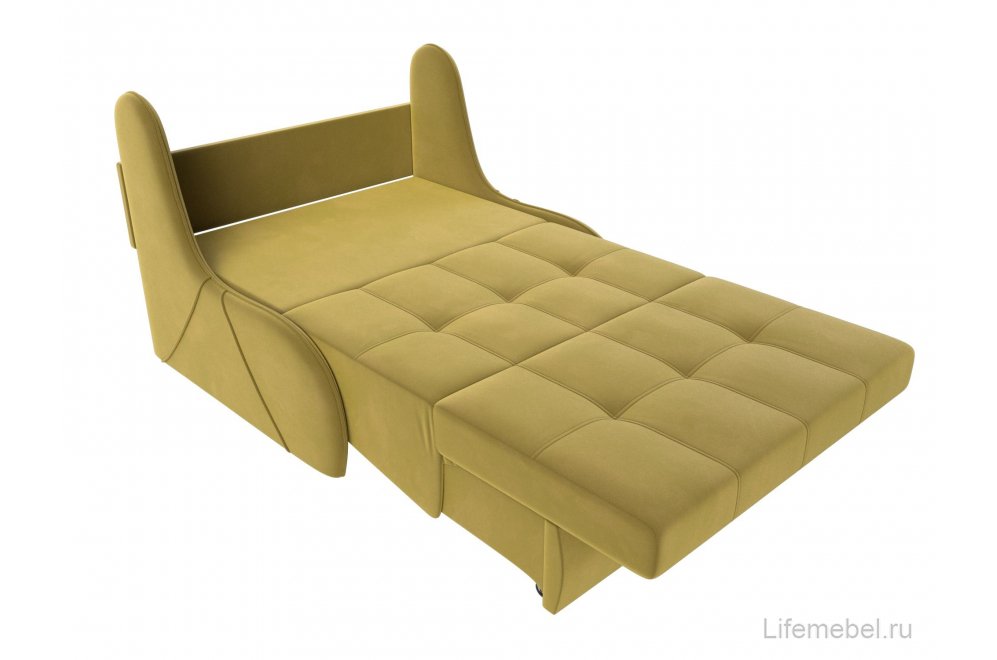 Диван Риттэр микровельвет желтый