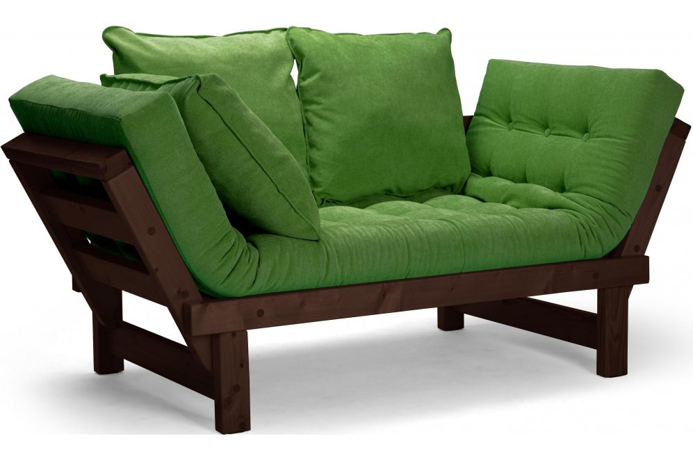 Диван Сарасвати зеленый / сосна 1