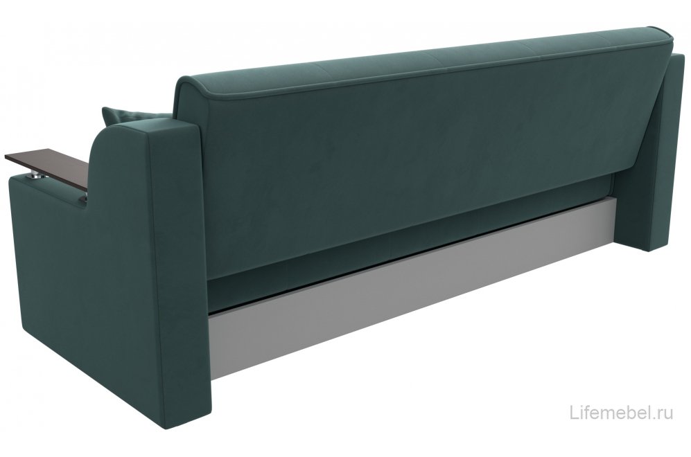 Диван Бравис бирюзовый велюр книжка