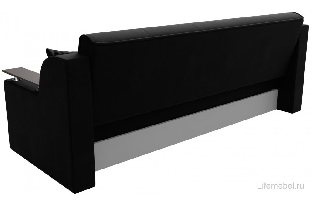 Диван Бравис черный микровельвет книжка