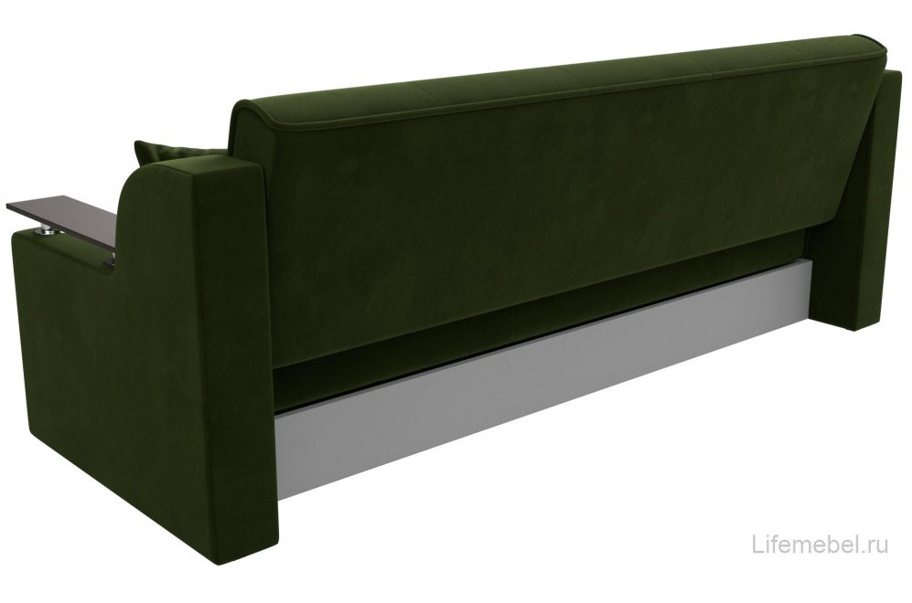 Диван Бравис зеленый микровельвет книжка