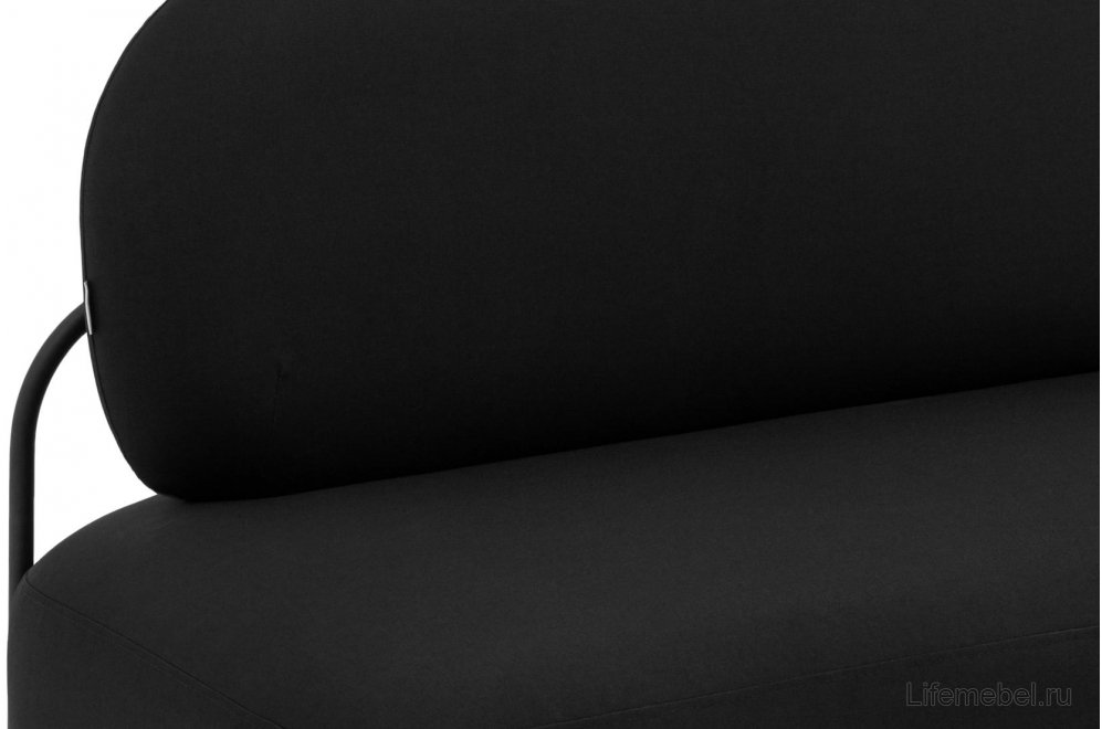 Диван Шерон черная рогожка