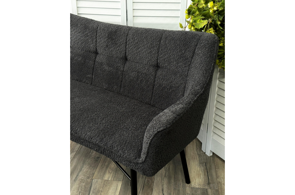 Диван Bergamo UF998-16 букле темно-серый