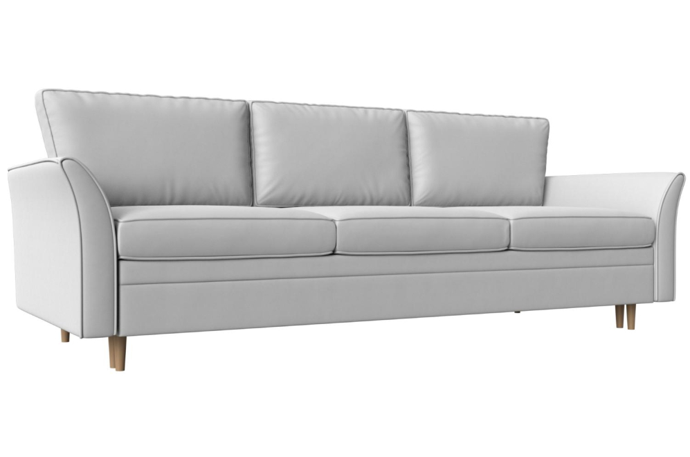 Диван Цезара еврокнижка экокожа белый