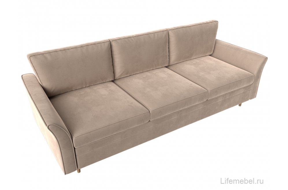 Диван София велюр бежевый