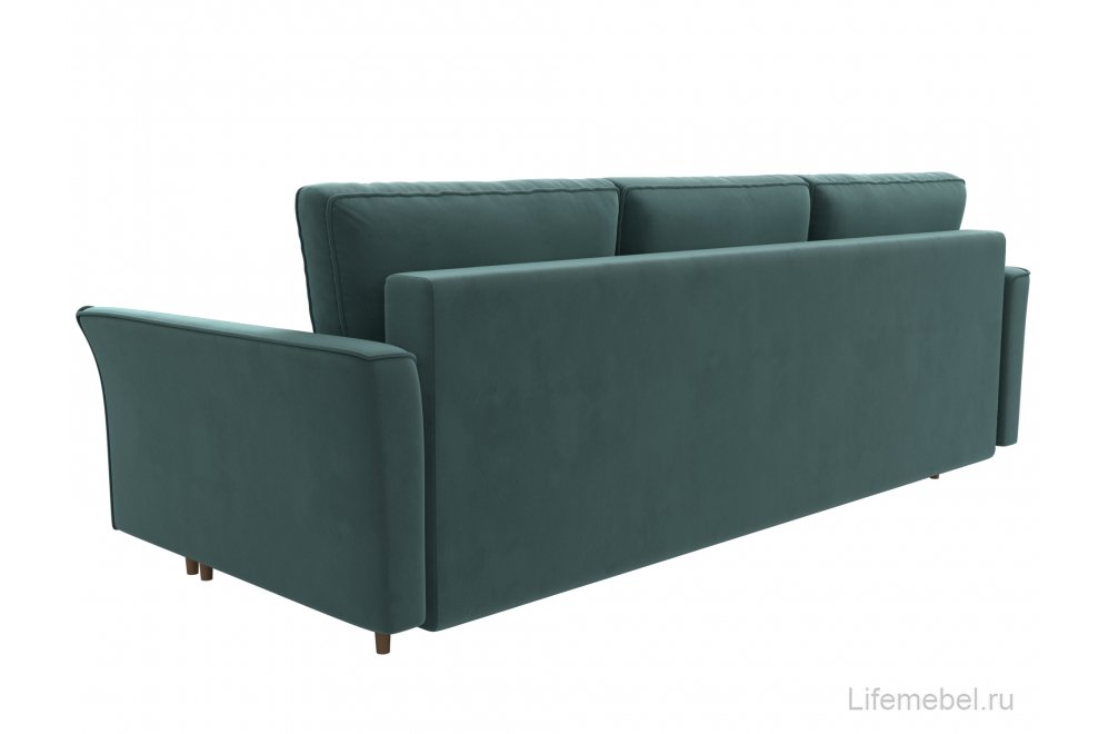 Диван София велюр бирюзовый