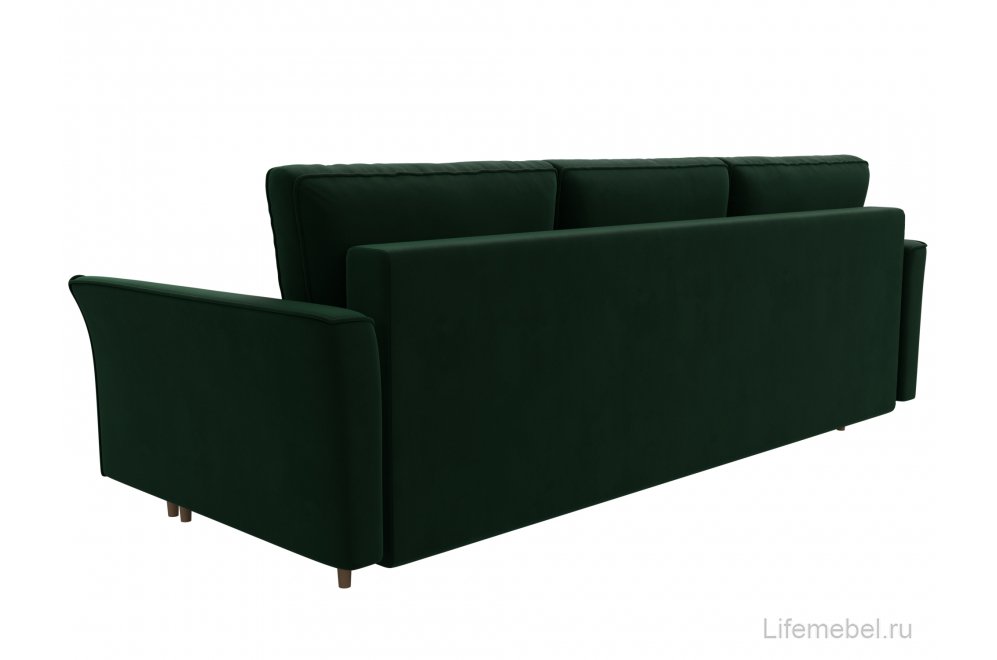 Диван София велюр зеленый