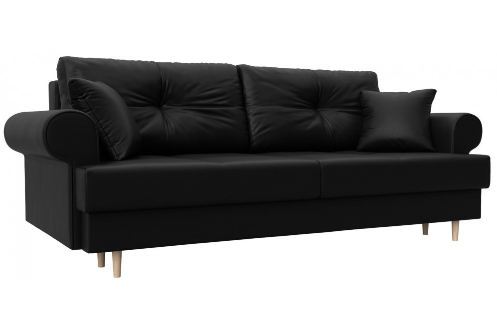 Диван Сплин экокожа черный