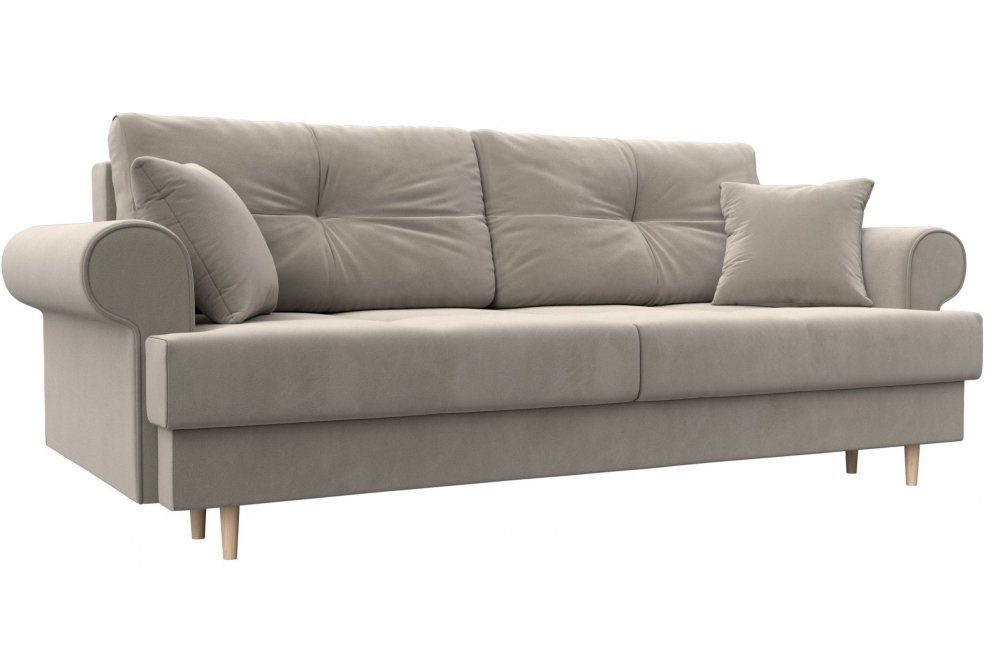 Диван Сплин микровельвет бежевый