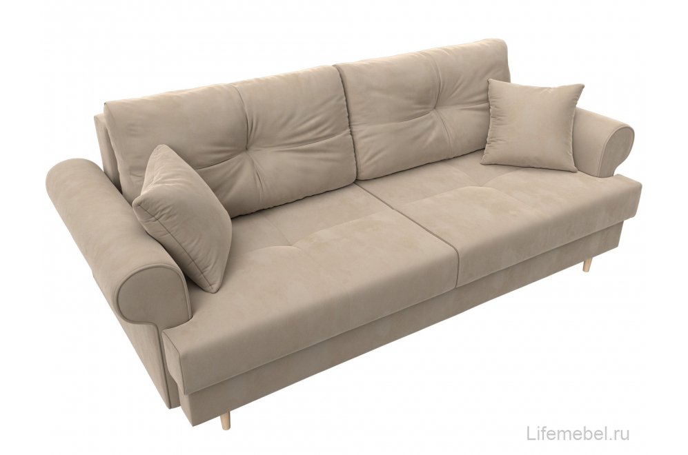 Диван Сплин велюр бежевый
